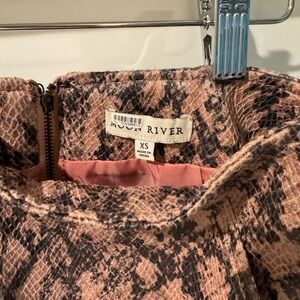 Moon River Snake Print Dress